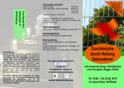 Durchbr&uuml;che durch Heilung Gebundener