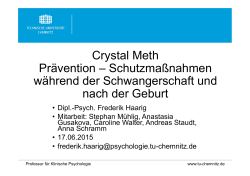 Crystal Meth Prävention - Technische Universität Chemnitz
