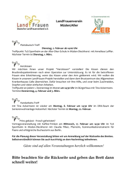 Prinz geküsst - Frosch geheiratet - Landfrauen