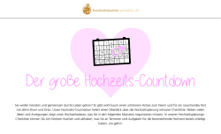 Hochzeits-Countdown - Einladungskarten Hochzeit