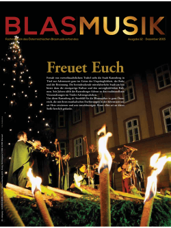 blasmusik 2015/12 - Österreichischer Blasmusikverband