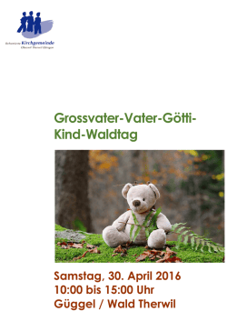 Grossvater-Vater-G&ouml;tti- Kind-Waldtag