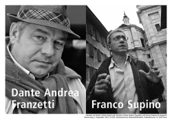 Italien liegt in der Schweiz. Dante Andrea Franzetti und Franco