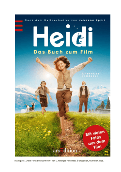 Heidi &ndash; Das Buch zum Film