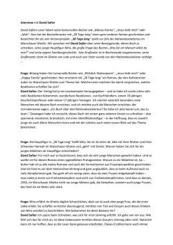 Interview mit David Safier David Safiers Leser lieben seine