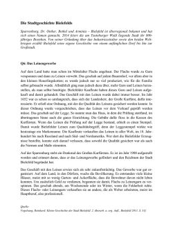 Die Stadtgeschichte Bielefelds