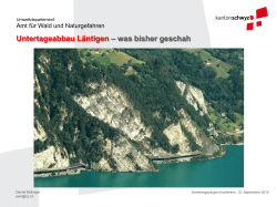 Untertageabbau Läntigen – was bisher geschah - Geologie
