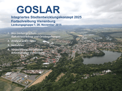 Präsentation der Bestandsaufnahme