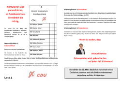 Informieren Sie sich hier in unserem Flyer zum Wahlsystem