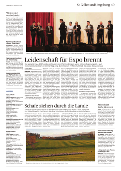 Leidenschaft für Expo brennt, Tagblatt, 13.02.2016