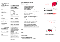 Flyer Feuerpolitische Initiative 2016 Seite 1 - Baden