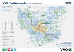VVO Tarifzonenplan mit Liniennetzübersicht