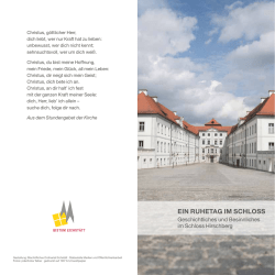 Ein RuhETag im SchloSS