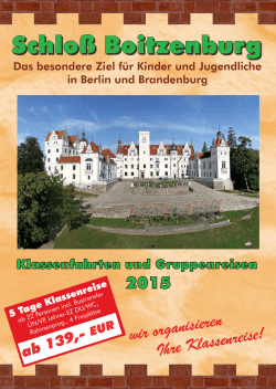 Schloß Boitzenburg - Schloss Boitzenburg