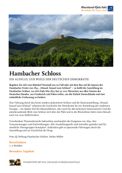 Hambacher Schloss - Rheinland-Pfalz-Takt