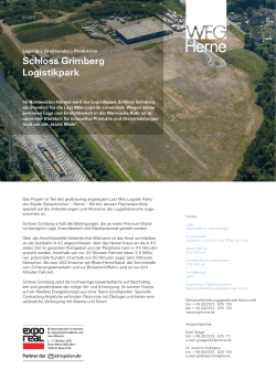 Schloss Grimberg Logistikpark - Wirtschaftsförderungsgesellschaft