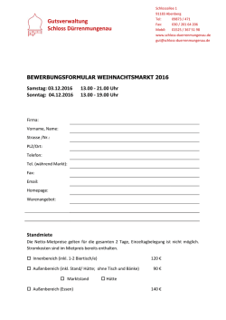 Gutsverwaltung Schloss D&uuml;rrenmungenau