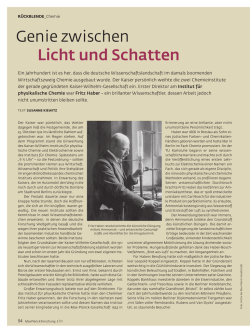 Genie zwischen Licht und Schatten - Max-Planck