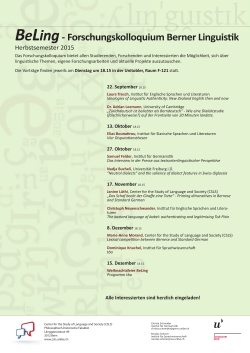 Herbstsemester 2015