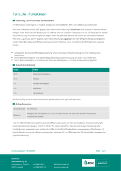 TerraLife - FutterGreen - Deutsche Saatveredelung AG