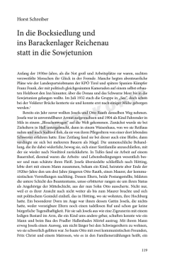 In die Bocksiedlung und ins Barackenlager Reichenau