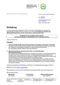 Einladung - MR Traunstein