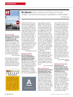 GRENZE - ff - Das Südtiroler Wochenmagazin