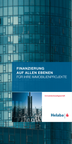 Finanzierung auf allen Ebenen