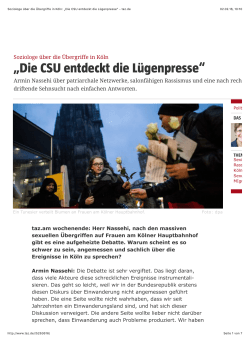 „Die CSU hat die Lügenpresse entdeckt.“ Interview mit Armin