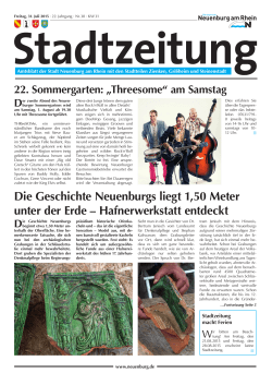 Stadtzeitung 2015 KW 31 - Stadt Neuenburg am Rhein