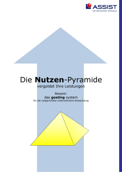Die Nutzen-Pyramide