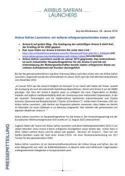 ein &auml;u&szlig;erst erfolgversprechendes erstes Jahr