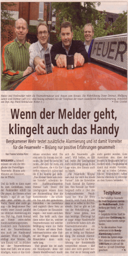 Hellweger Anzeiger am 5. Oktober 2006 (Print
