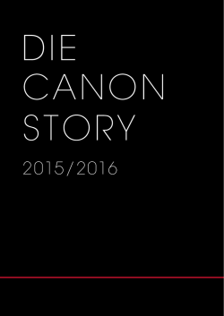 The Canon Story 2015/2016