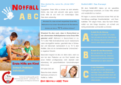 Erste Hilfe am Kind - NOtfall-ABC