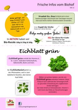 Eichblatt gr&uuml;n