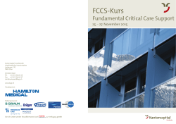 FCCS-Kurs - Kantonsspital Graubünden