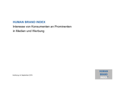 Human Brand Index - Konsumentenstudie 2015