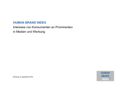 Human Brand Index - Konsumentenstudie 2015