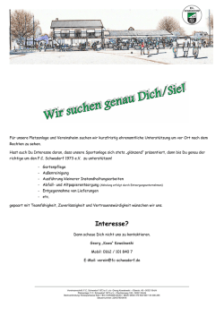 Interesse? - FC Schwadorf