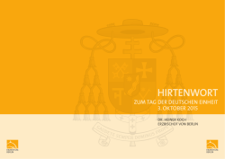 hirtenwort - Erzbistum Berlin
