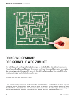 dringend gesucht: der schnelle weg zum iot - TQ