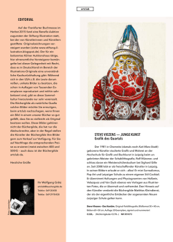 EDITORIAL STEVE VIEZENS &ndash;&ndash;&ndash; JUNGE KUNST Grafik des Quartals