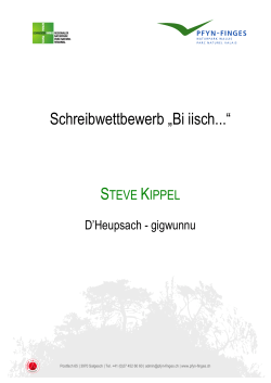 Kippel Steve - D`Heupsach - gigwunnu - Naturpark Pfyn