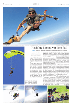 Hochflug kommt vor dem Fall