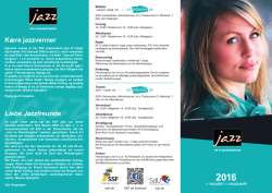 Jazz p&aring; Flensborghus for&aring;r 2016