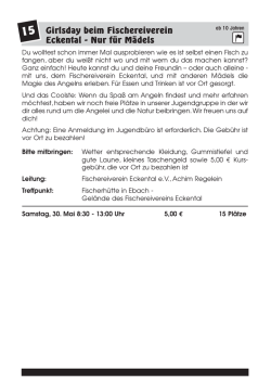 Girlsday beim Fischereiverein Eckental