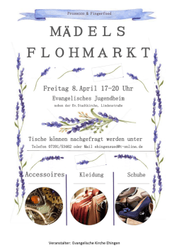 ｍ&auml;ｄｅｌｓ ｆｌｏｈｍａｒｋｔ - Evangelische Kirchengemeinde Ehingen