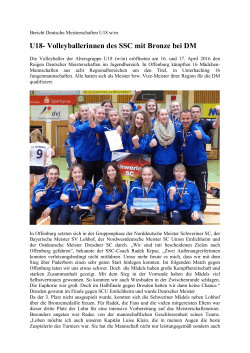 Bericht Deutsche Meisterschaften U18 w/m