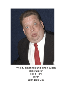 Wie zu erkennen und einen Juden identifizieren Teil 1